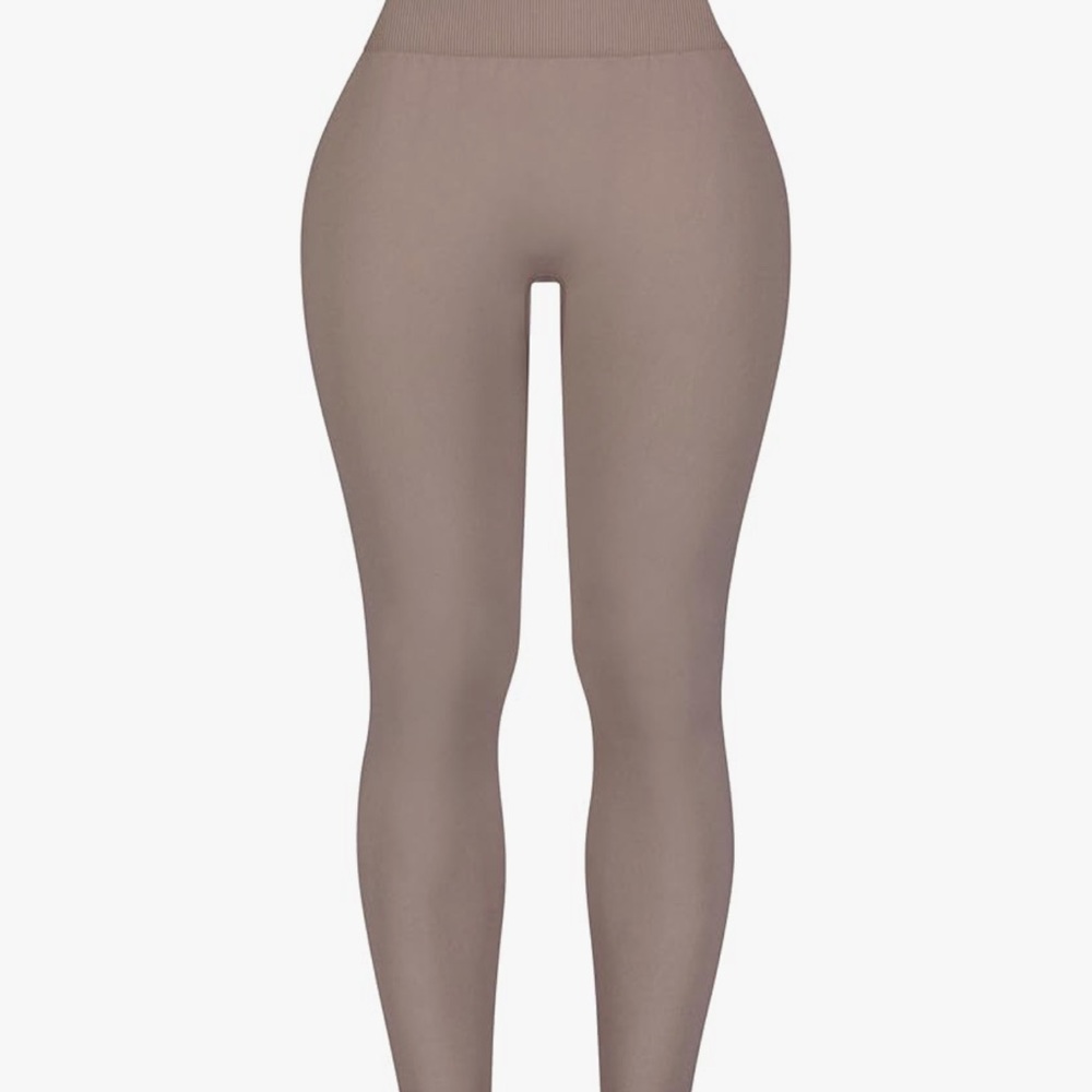 Olive Green Women's Leggings L - Picture 4 of 6